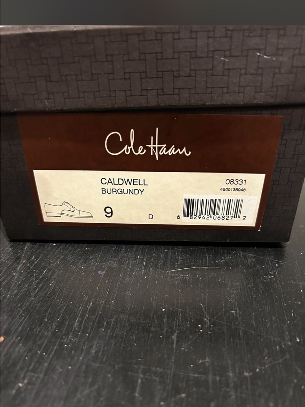 Cole Haan Caldwell Burgundy Oxford Mens Dress Shoe Size 9